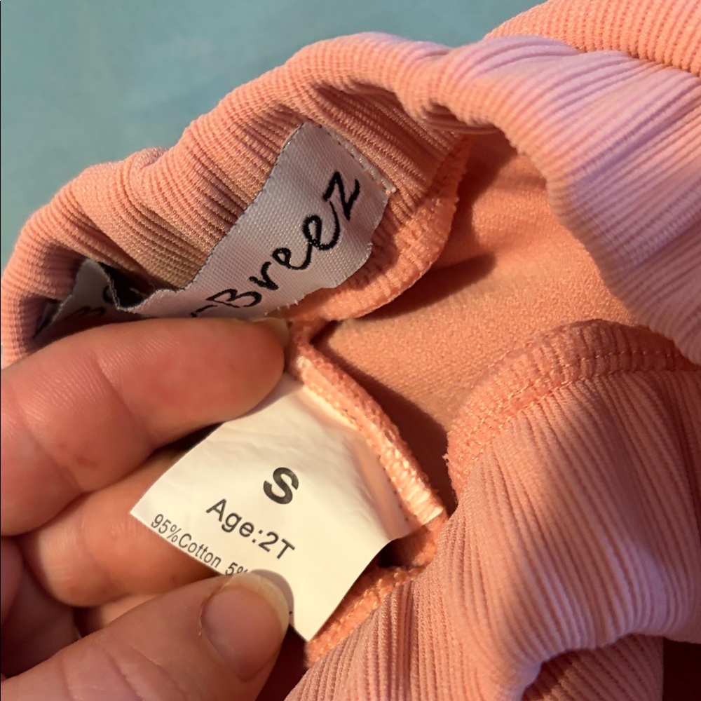 Bella Rene Coral Ruffle Kids Shorts - Picture 3 of 3